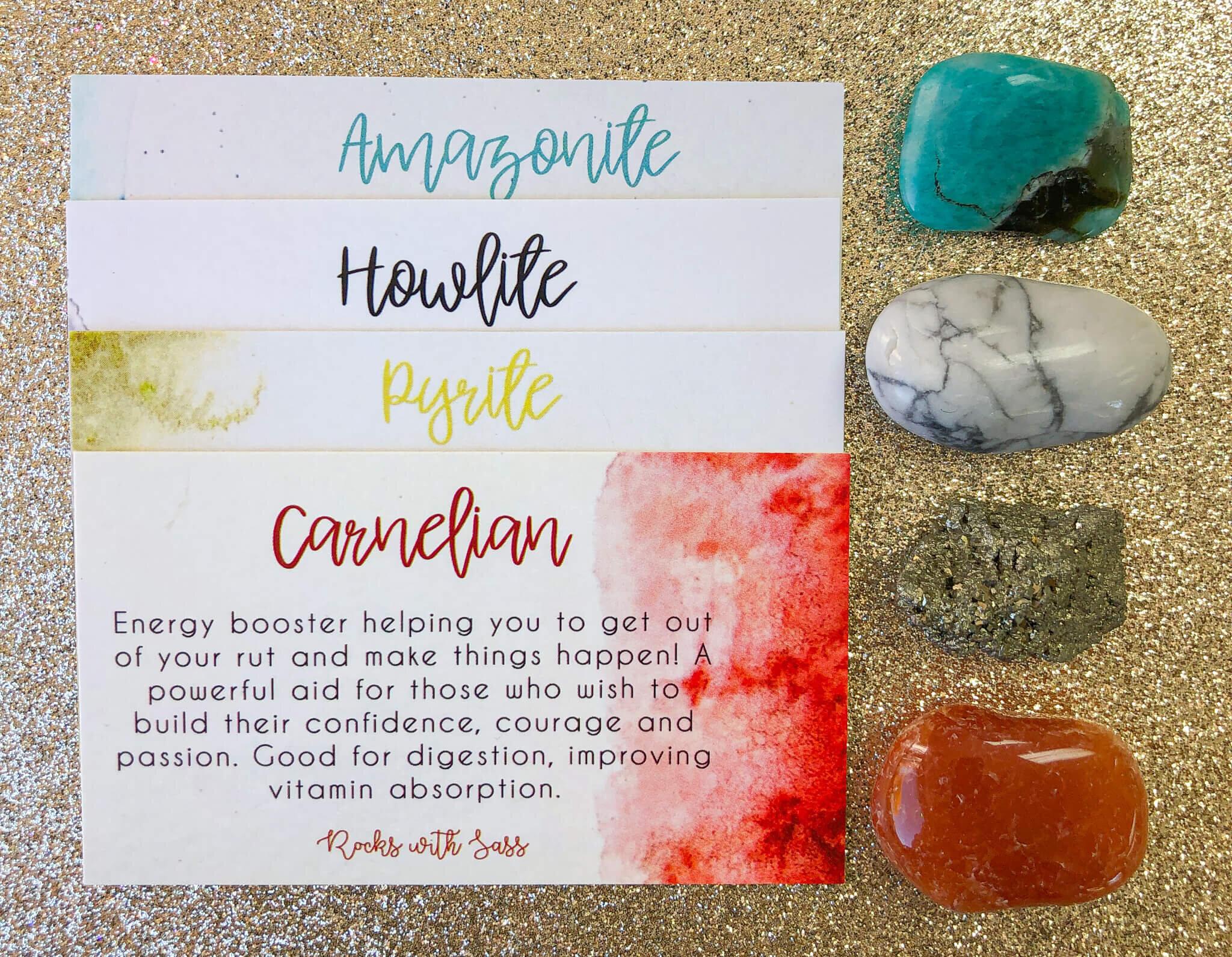 Aries Zodiac Crystal Set - Rocks with Sass