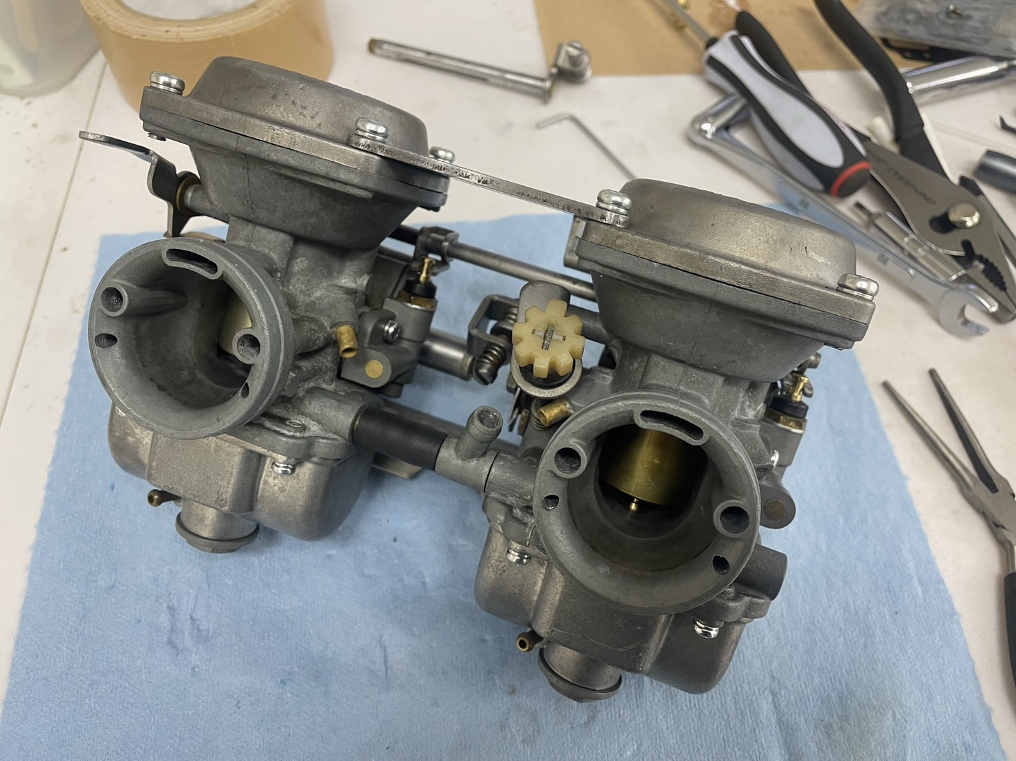 GS400 キャブレターの組付け方 - 旧車乗りの整備ブログ