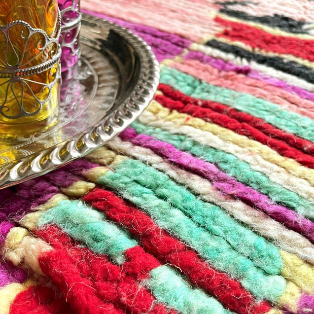 モロッコ発！世界に1枚だけのヴィンテージカーペット・ラグ『ボシャル