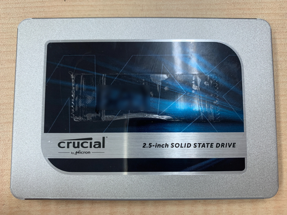 MX500 2.5 SSDが認識したりしなかったり データ復旧しました