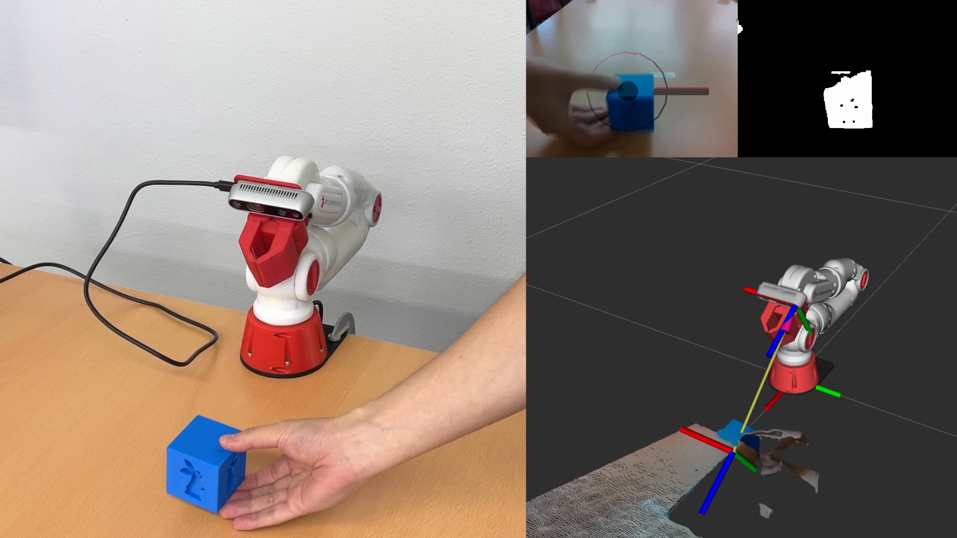 CRANE-X7 ROS 2パッケージに色検出サンプルが追加されました