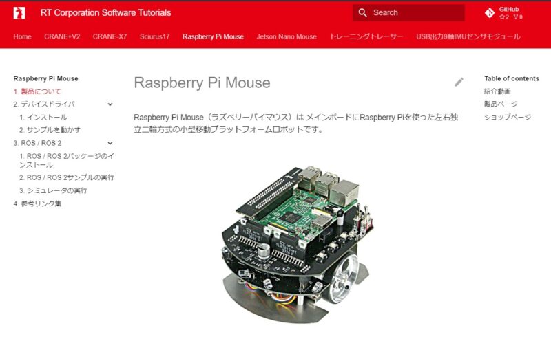 Raspberry Pi Mouse V3 人工知能やロボットの学習に最適な競技用