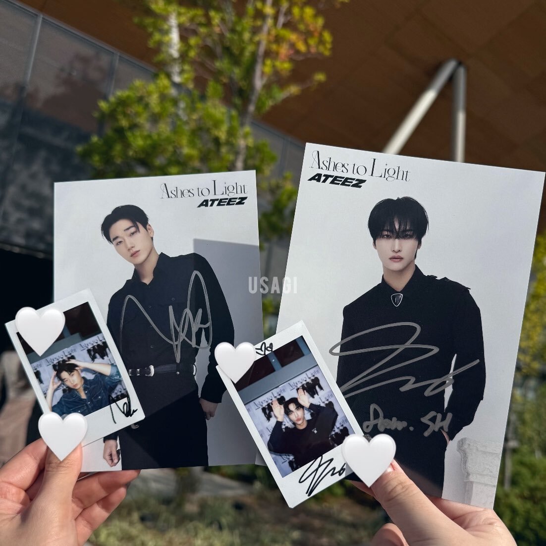 ATEEZ ホンジュン Hongjoong 直筆サイン入り ポラロイド ATEEZ