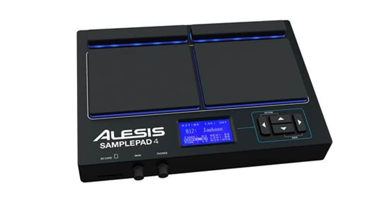 Alesis SamplePad 4 Compact 4-Pad Percussion and | Reverb