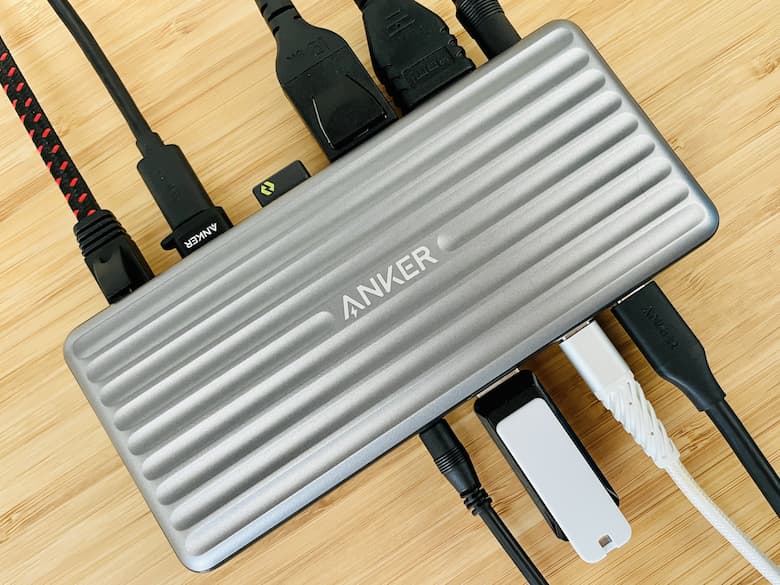 Anker PowerExpand 9-in-1 レビュー。モニター2台出力OK。ケーブル1本