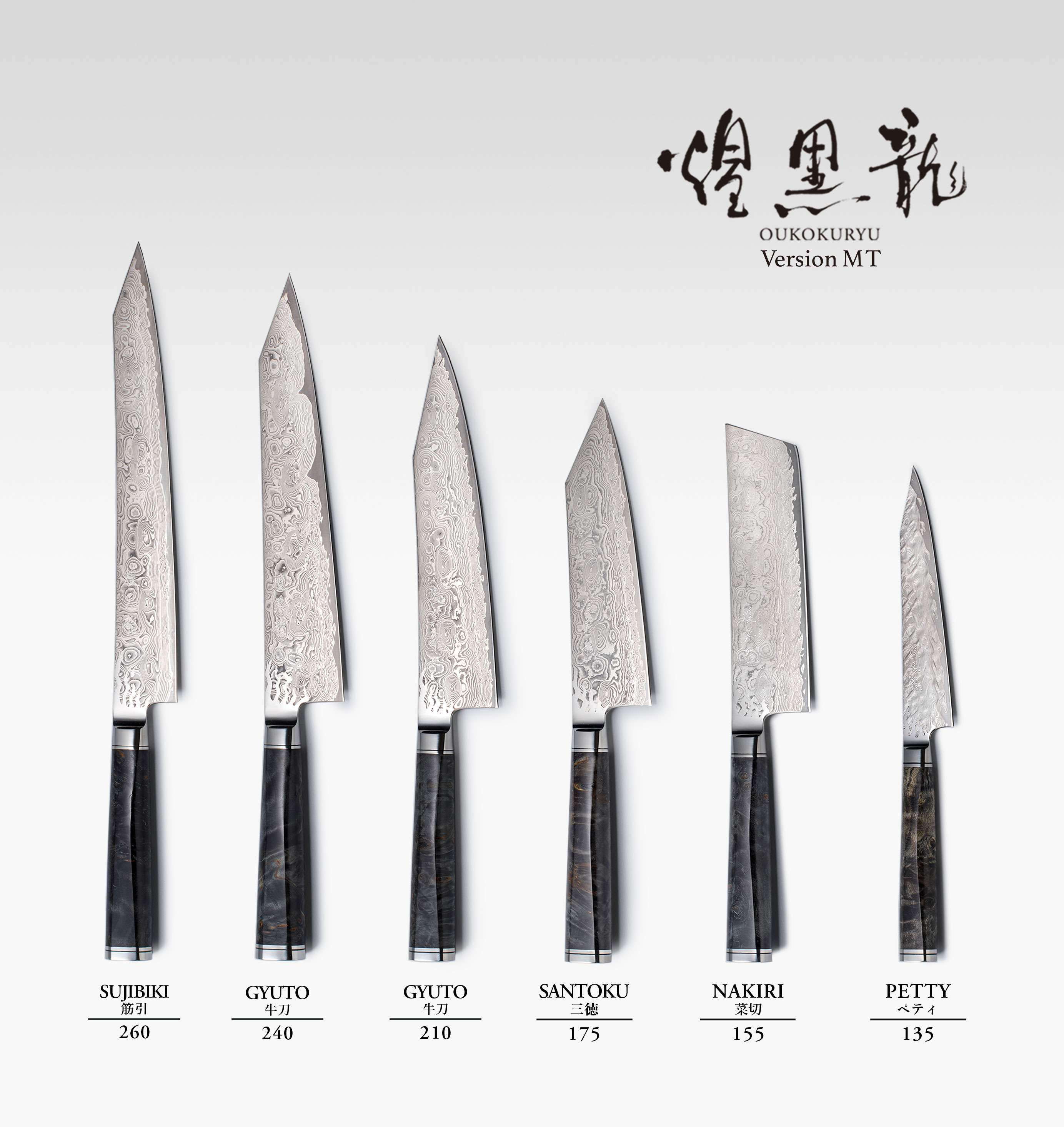 煌黒龍 Version MT シリーズ - 龍泉刃物 公式オンラインショップ