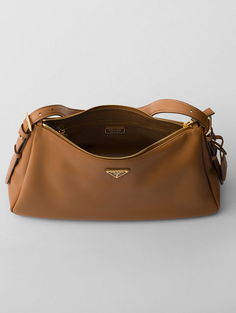 PRADA Prada Aimée Large Leather Shoulder Bag | Holt Renfrew