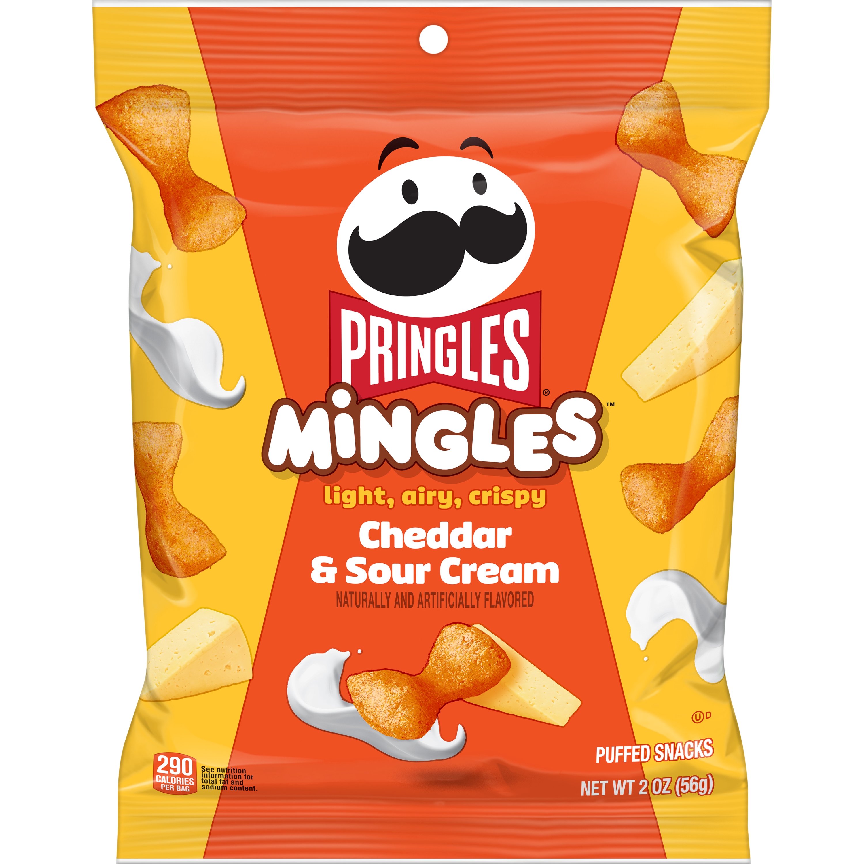 Pringles® Mingles™ Puffed Snacks, Cheddar & Sour Cream