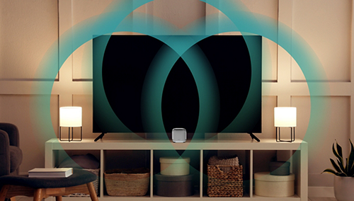 Three-Dimensional Sound Field from a Portable, One-Box Speaker