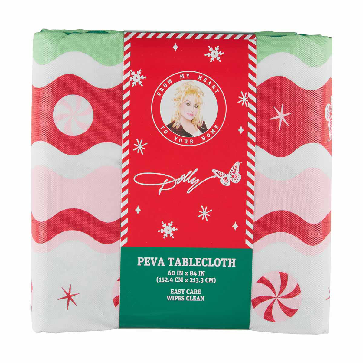 Buy Dolly Parton Christmas PEVA Tablecloth, 60 in x 84 in