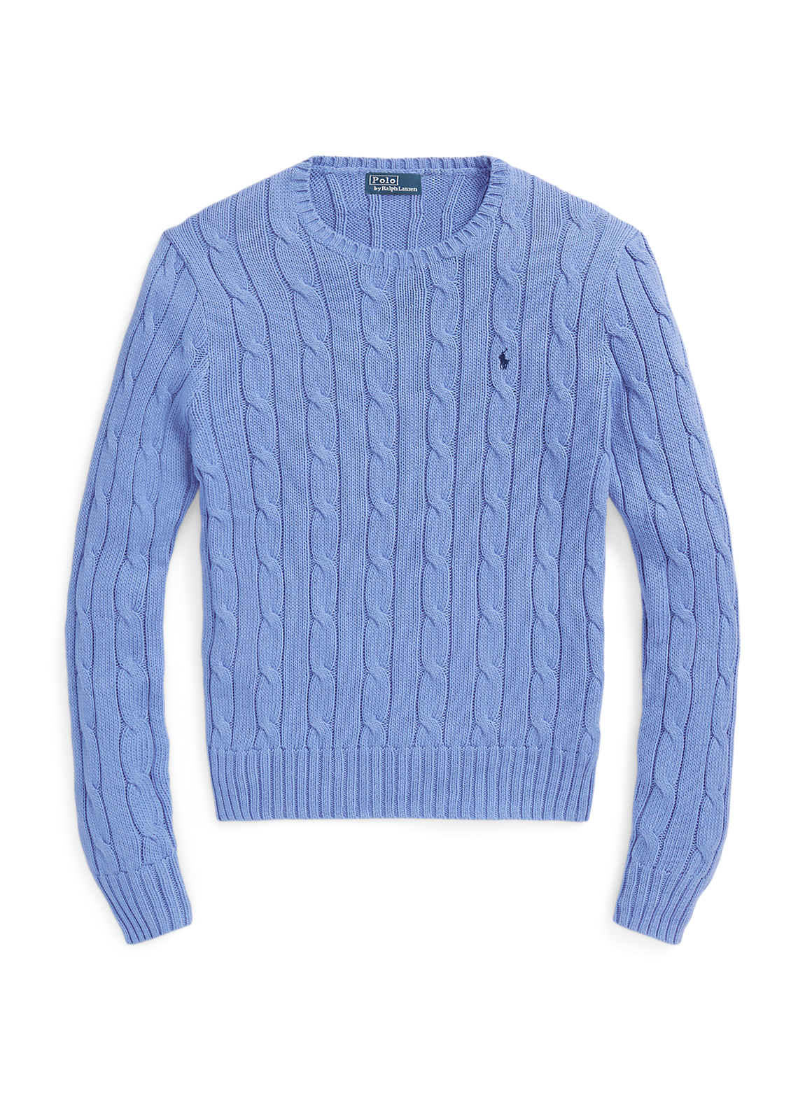ラルフローレンケーブルニットセーターシアンブルー