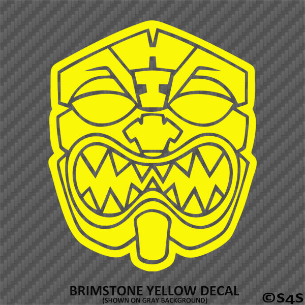 Farmers Market Hawaiian Tiki Mask Vinyl Decal – S4S Designs