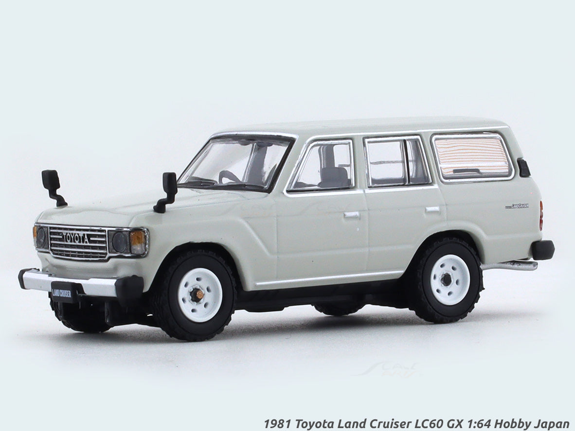 1981 Toyota Land Cruiser LC60 GX white 1:64 Hobby Japan diecast