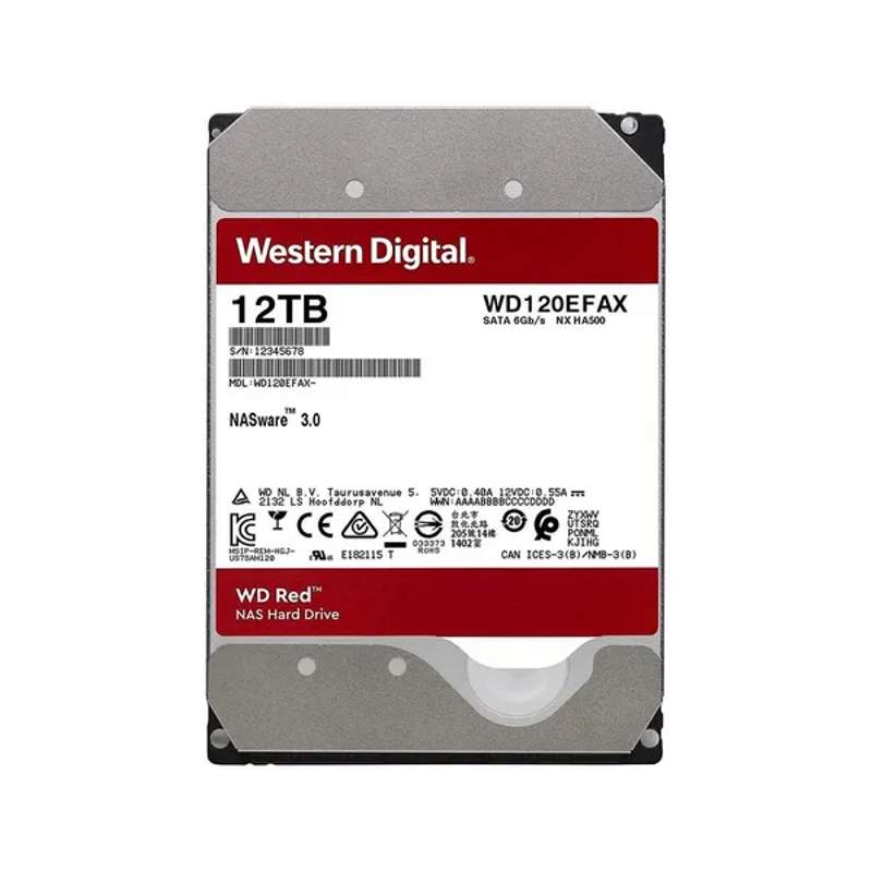HD NAS 12 TB Sata 3 256MB 7200 Rpm Western Digital Red Plus