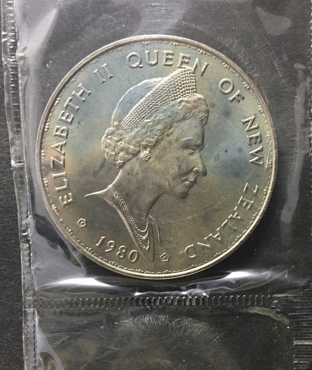 ニュージーランド 1980年銘ミント貨幣セット アルバム入り未使用7枚