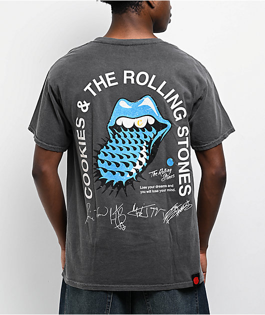 Cookies x The Rolling Stones Arch Black Wash T-Shirt | Zumiez