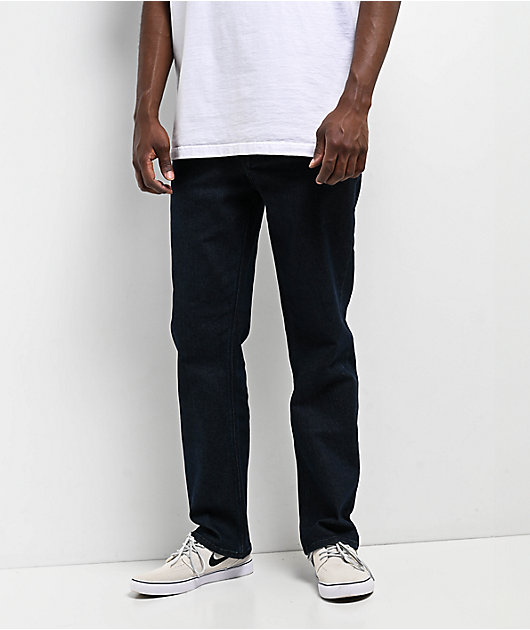 Volcom Solver Dark Blue Denim Jeans | Zumiez