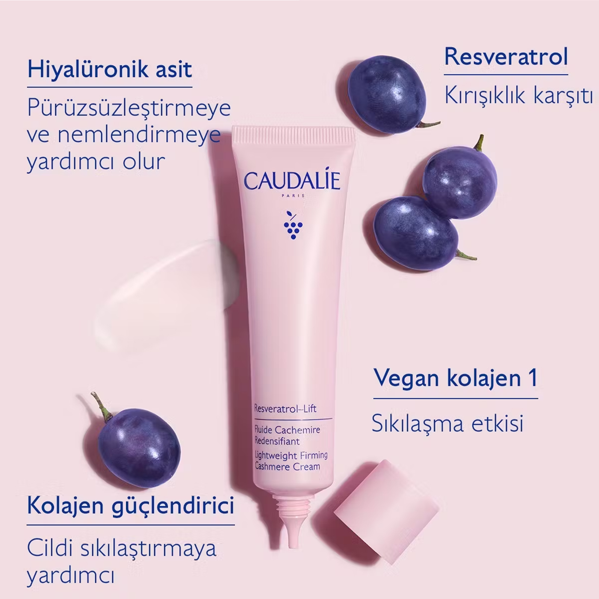 Caudalie Resveratrol-Lift Sıkılaştırıcı Etkili Hafif Dokulu Kaşmir