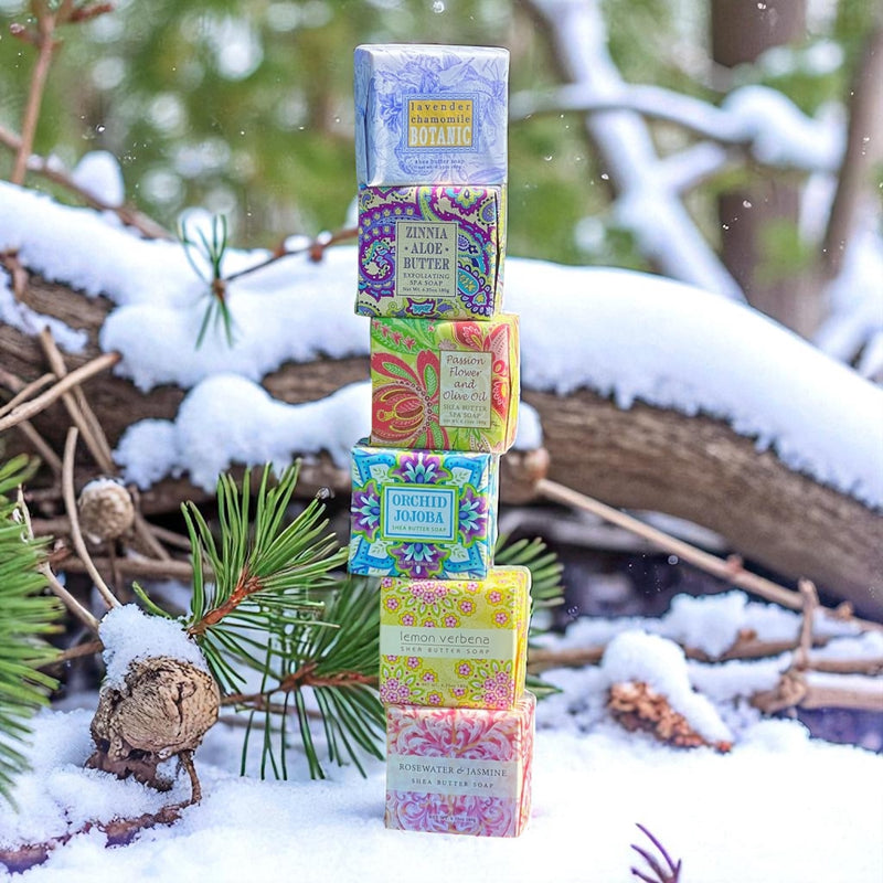 Botanical Soaps in Pretty Papers set of 6 – Schuyler Pond Home and