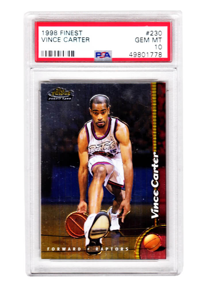 Vince Carter (Toronto Raptors) 1998 Topps Finest Basketball #230