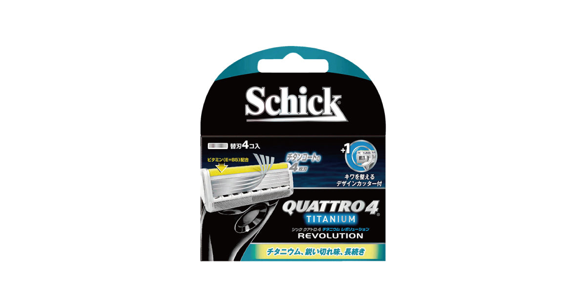 シック｜クアトロ4 チタニウム レボリューション 替刃 （4コ入）