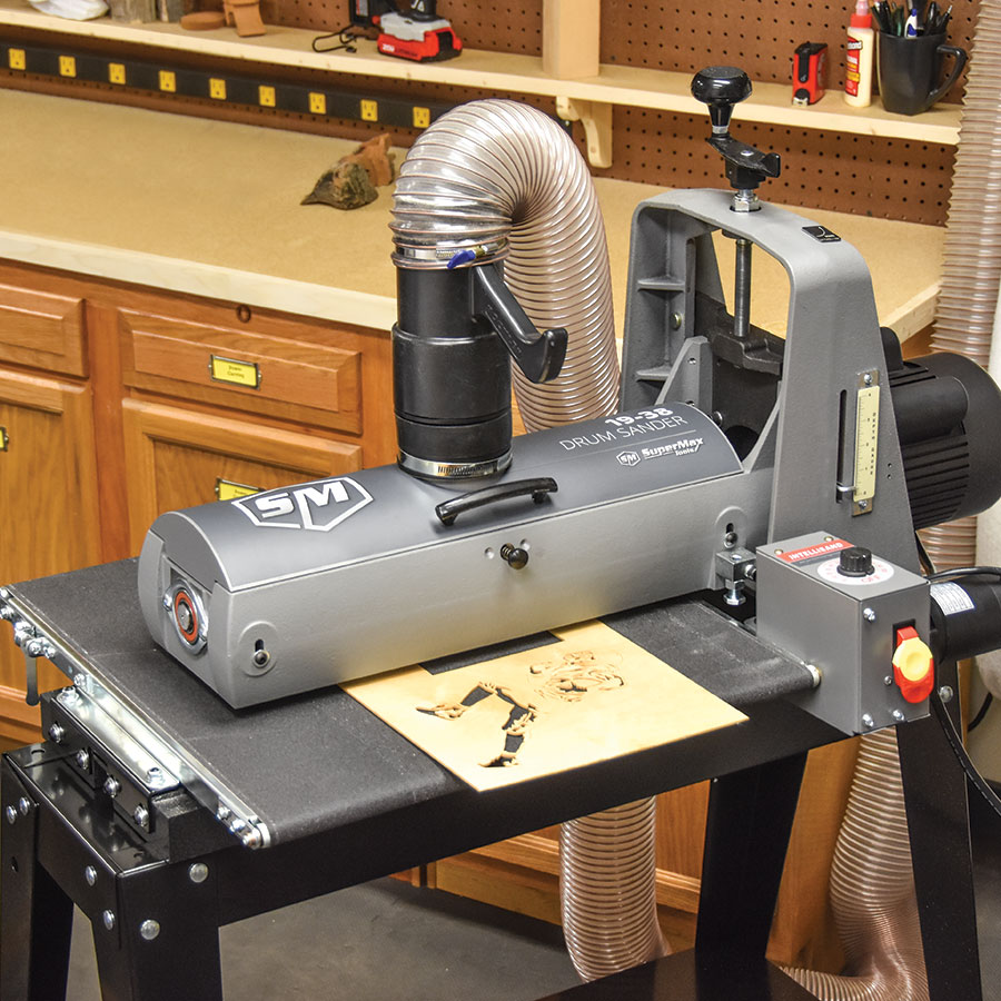 SuperMax 19-38 Drum Sander - Scroll Saw Woodworking & Crafts
