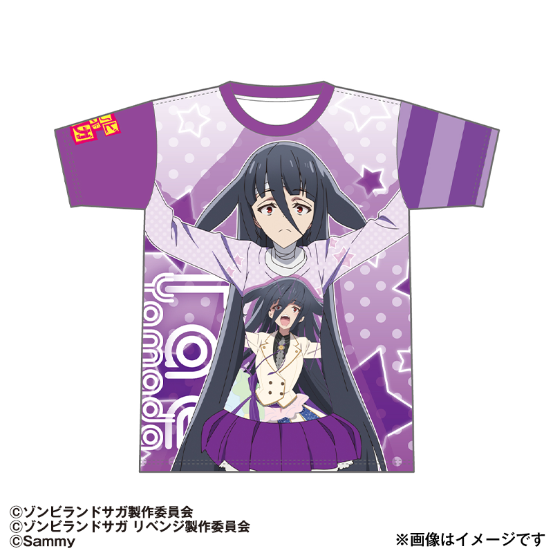 Pゾンビランドサガ フルグラフィックTシャツ（山田たえ）