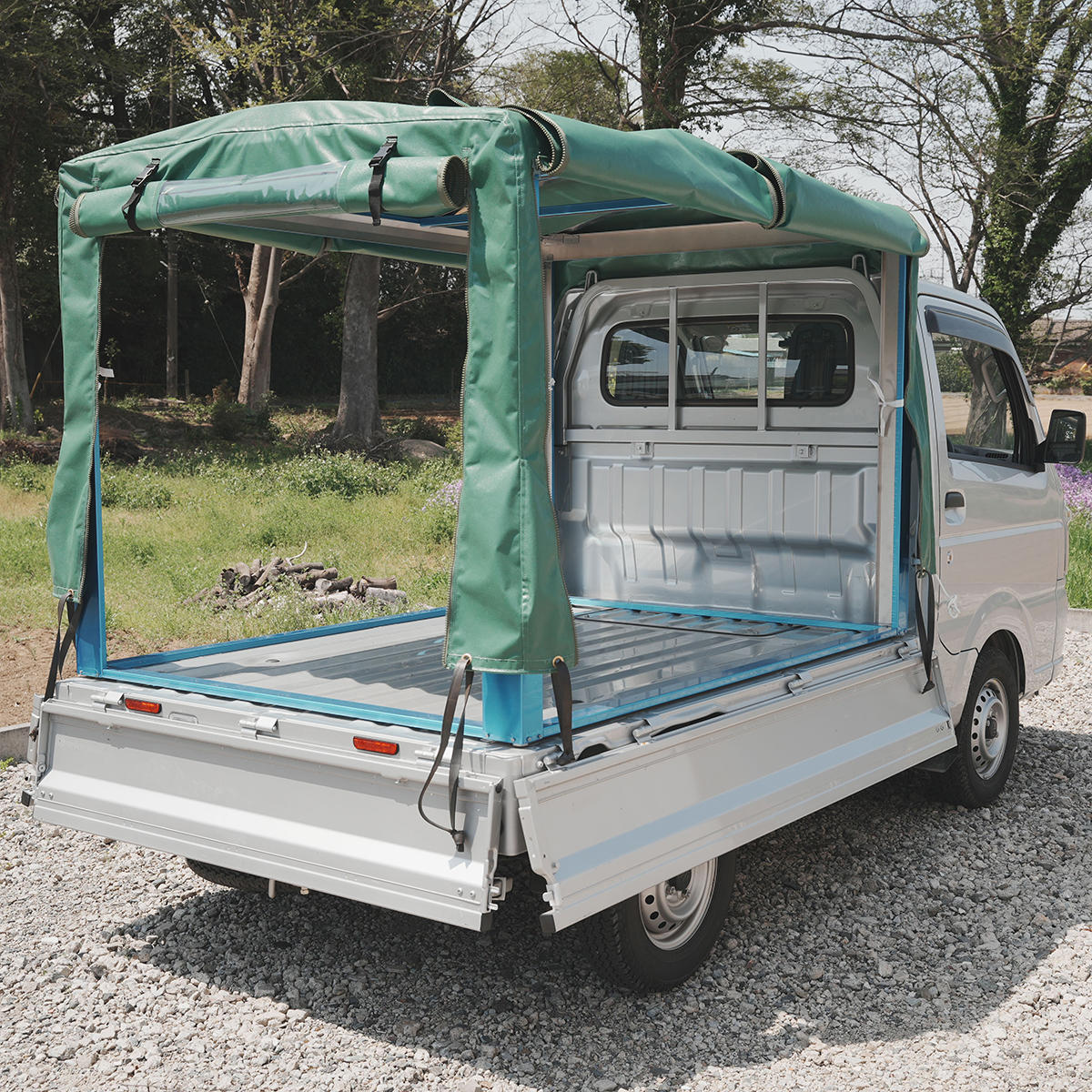 軽トラック 幌A1208 東芝 冷蔵庫