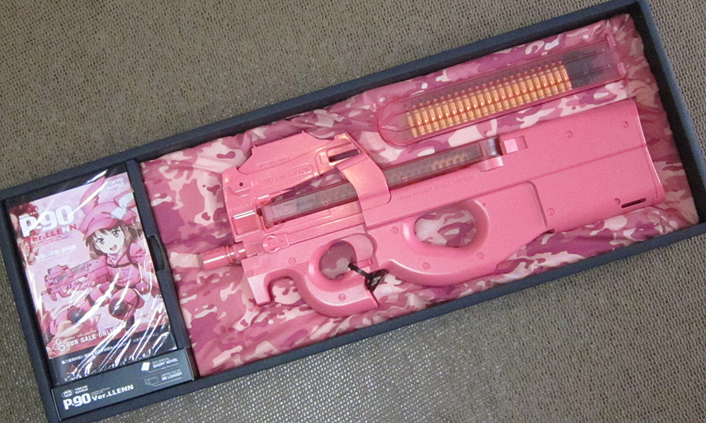 東京マルイP90レン(未開封)+販促ポスター額付+FMA P90スイベル セット