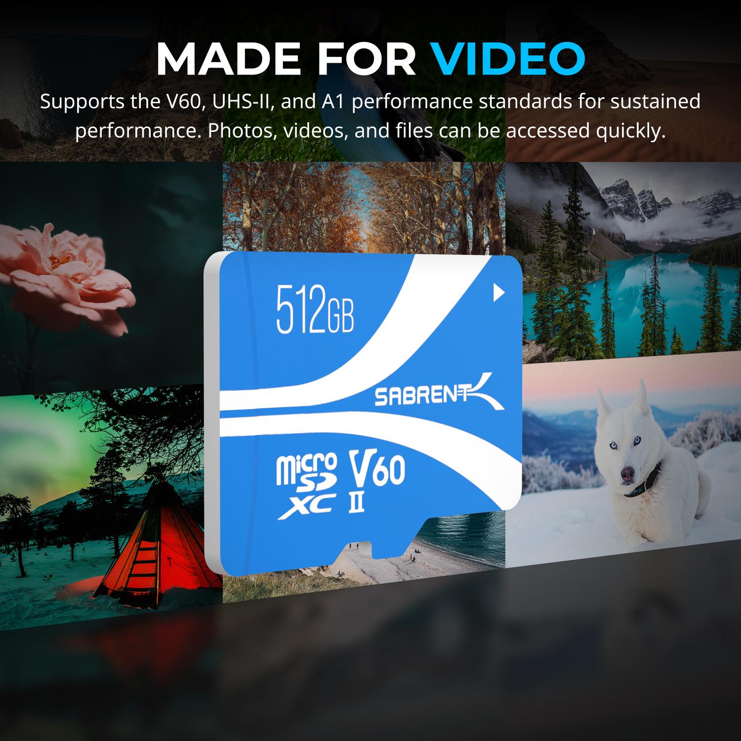 Rocket V60 microSDXC Memory Card - Sabrent