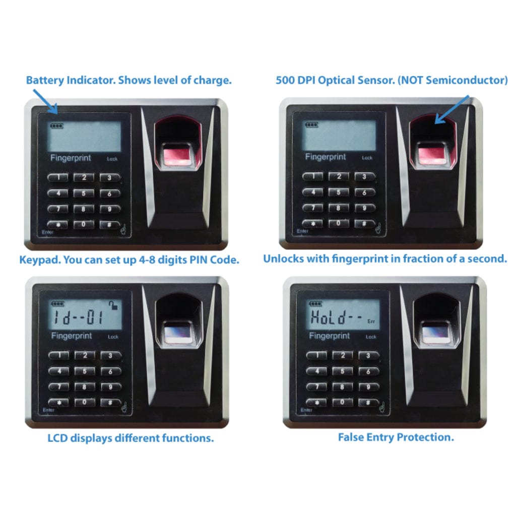 Viking VS-52BLX BL Series Biometric In-Wall Safe | Pry-Resistant