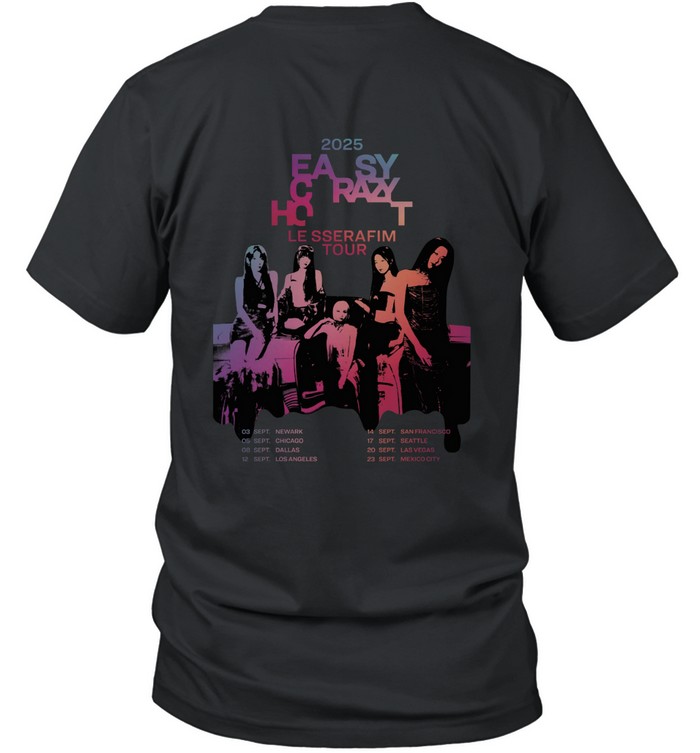 LE SSERAFIM Easy Crazy Hot Tour Tee | Custom prints store | T