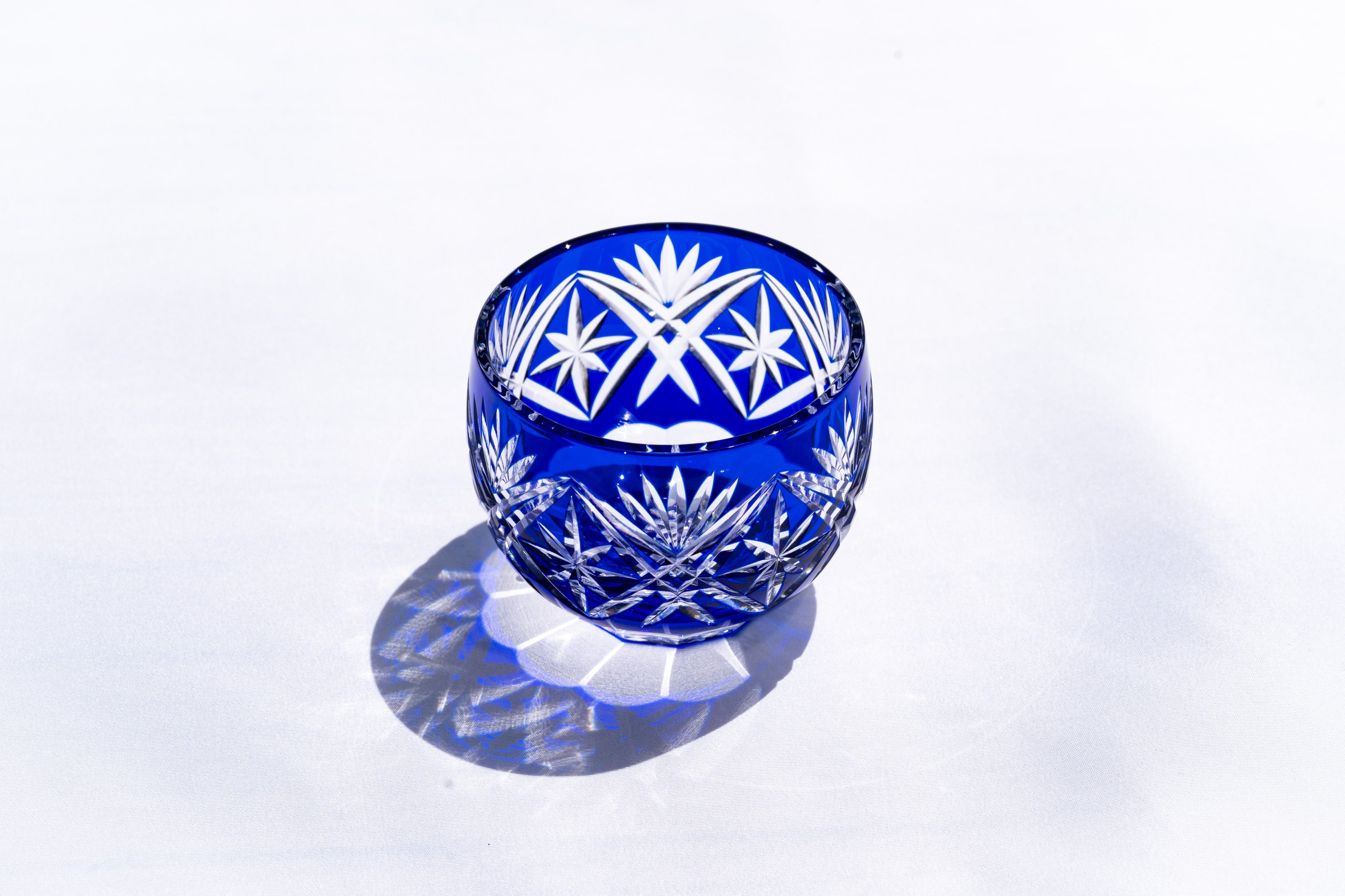 M-086-各色 剣菱星文様 ぐい呑 – 硝子工房 彩鳳