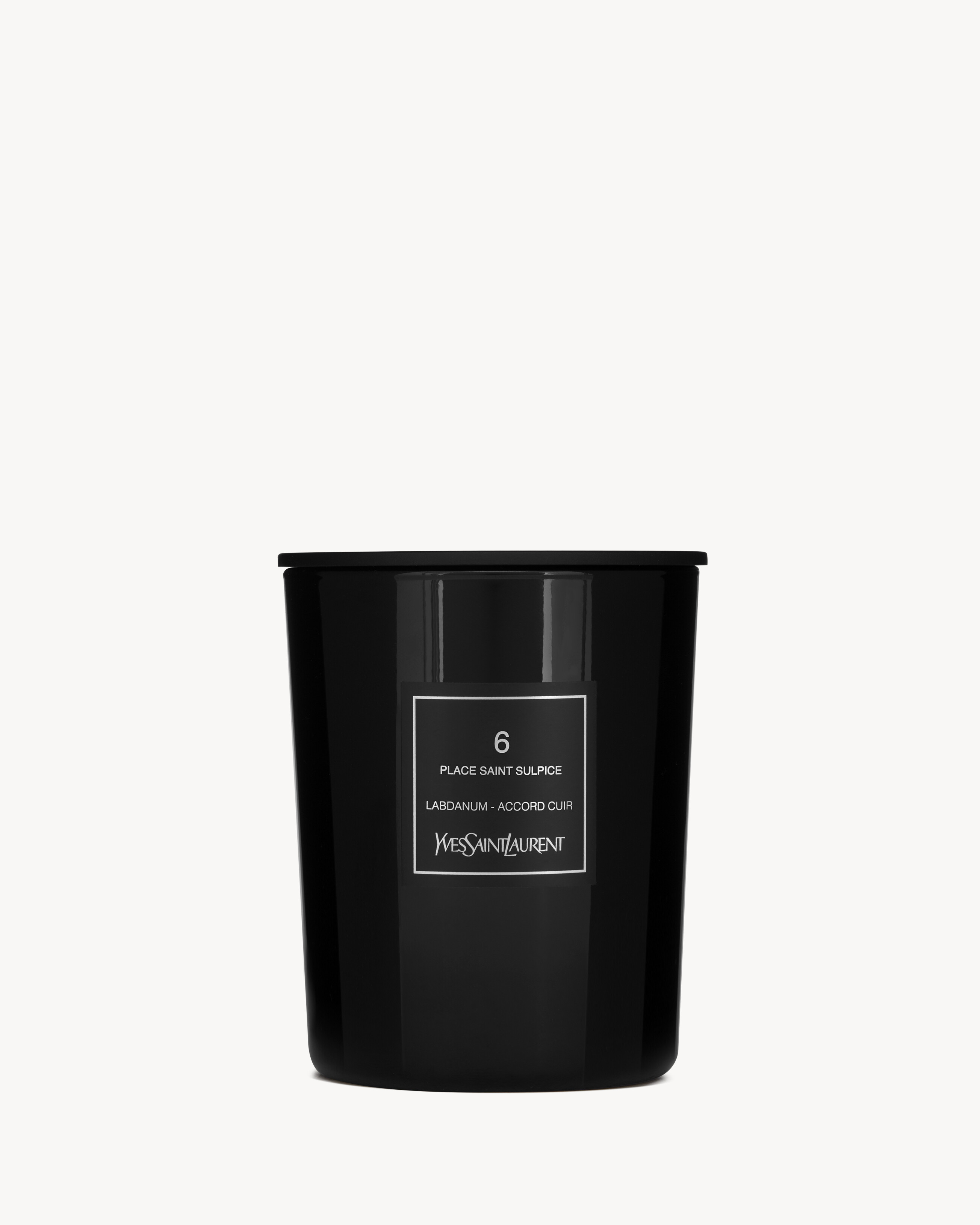 6 place Saint Sulpice Candle in Black | Saint Laurent | YSL EN-JP