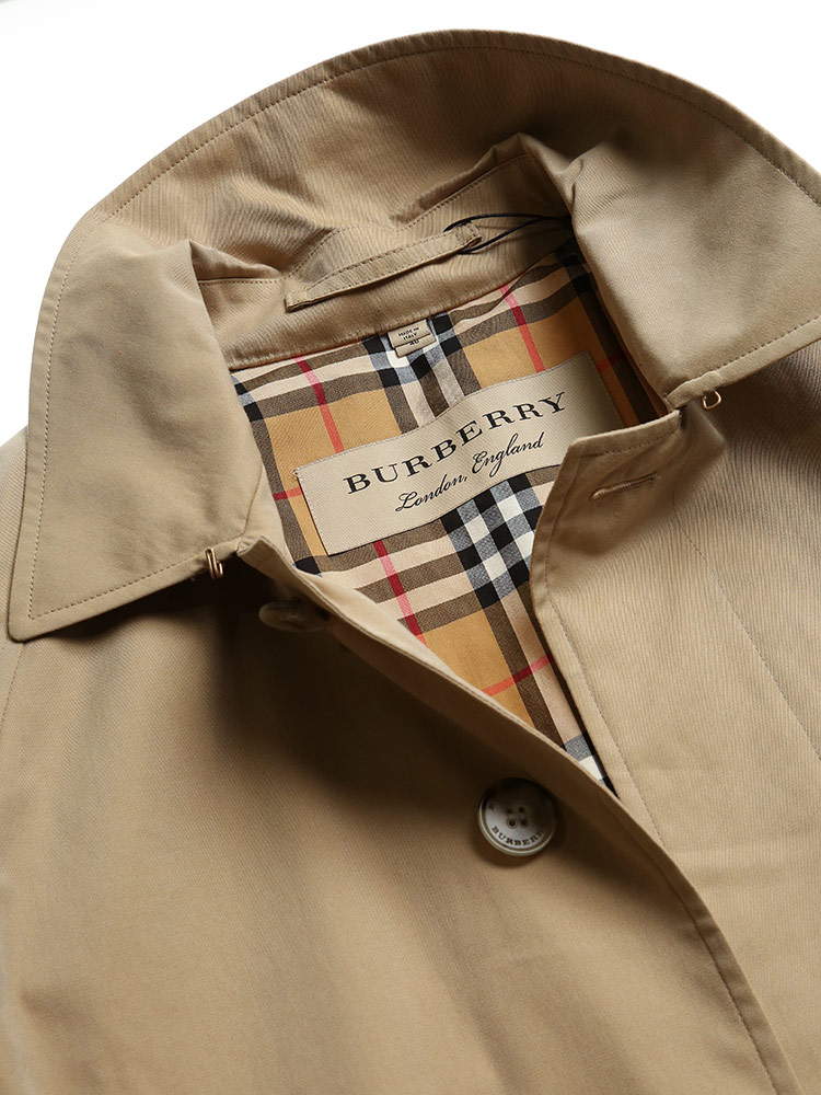 BURBERRY (バーバリー) コットン ステンカラー コート CAMDEN