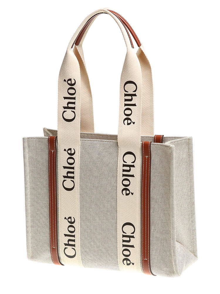 Chloe クロエ WOODY キャンバス ミディアム トートバッグ ブランド