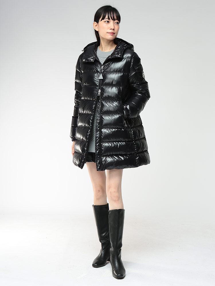 MONCLER (モンクレール) フード ダブルジップ ダウンコート クーセル