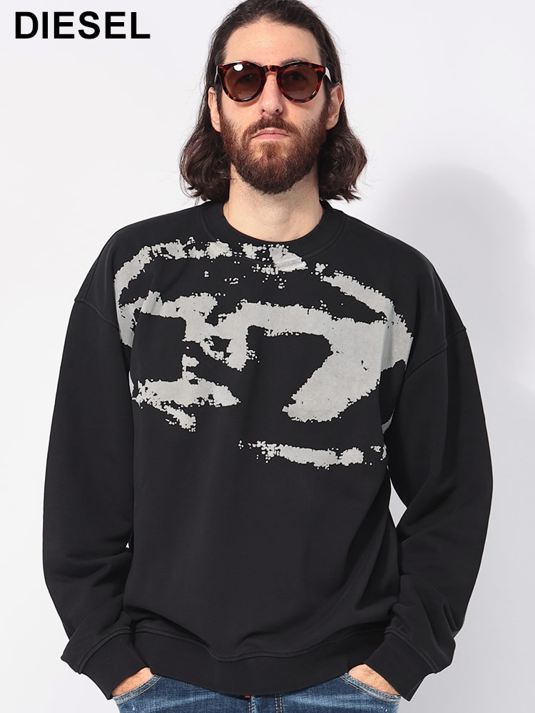 DIESEL (ディーゼル) フロッキーオーバルD クルーネック トレーナー