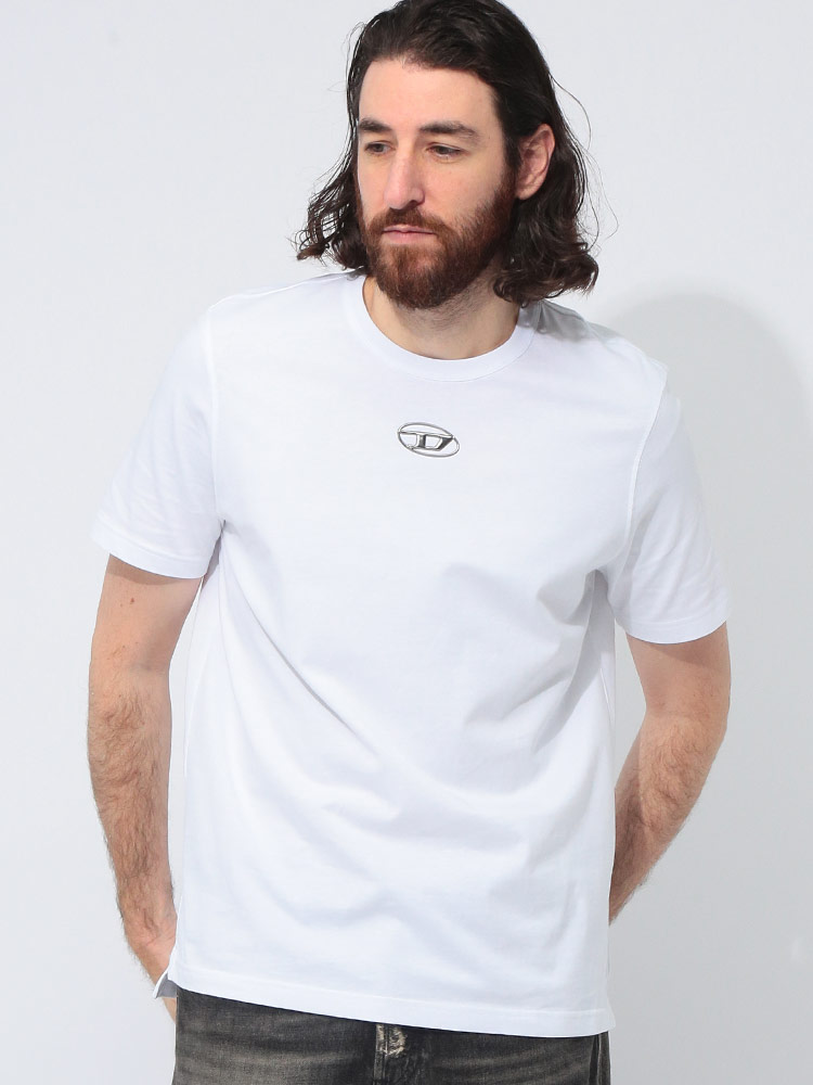 DIESEL (ディーゼル) オーバルD クルーネック 半袖 Tシャツ