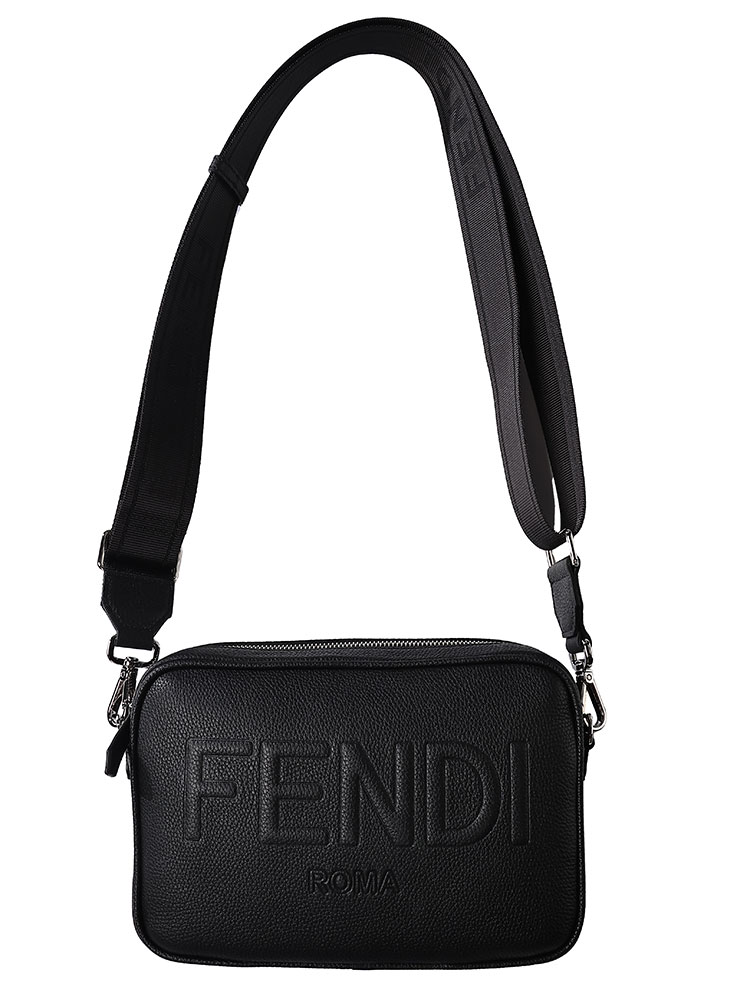 FENDI (フェンディ) レザー ロゴ ショルダーバッグ FD7M0286AMAC