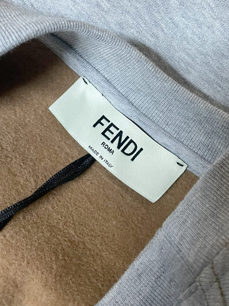 FENDI (フェンディ) ロゴ刺繍 クルーネック トレーナー FDLFS9648AT1O