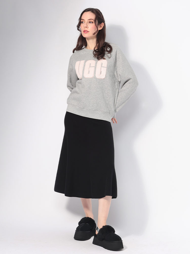 UGG Australia アグオーストラリア ファー ロゴ クルーネック