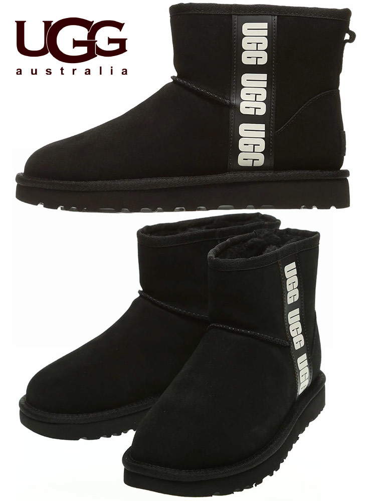 アグ オーストラリア UGG Australia サイド ロゴ ムートンブーツ
