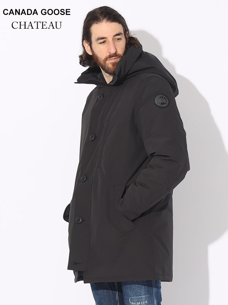 CANADA GOOSE (カナダグース) 袖ロゴ フード フルジップ ダウン