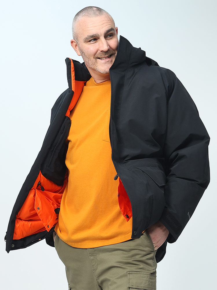 フード着脱 フルジップ ダウンジャケット GORE-TEX (Marmot