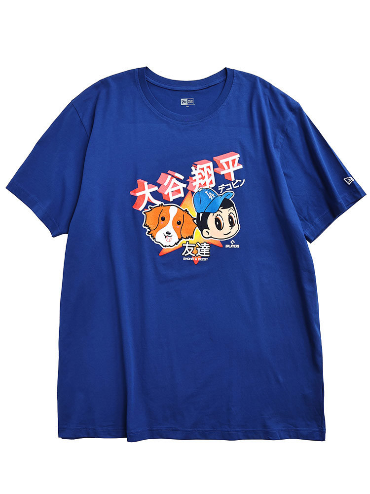 半袖 Tシャツ NEW ERA×MLB 大谷翔平×デコピンプリント トップス シャツ