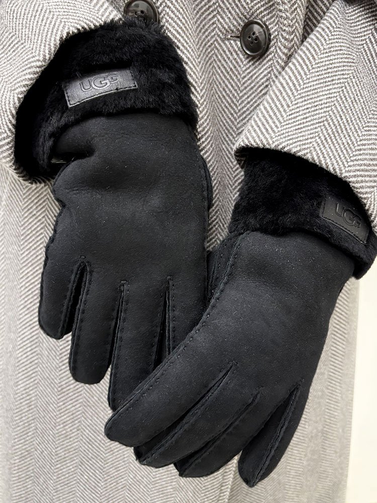 UGG (アグ) ロゴ シープスキン ファー 手袋 TURN CUFF GLOVE ターン