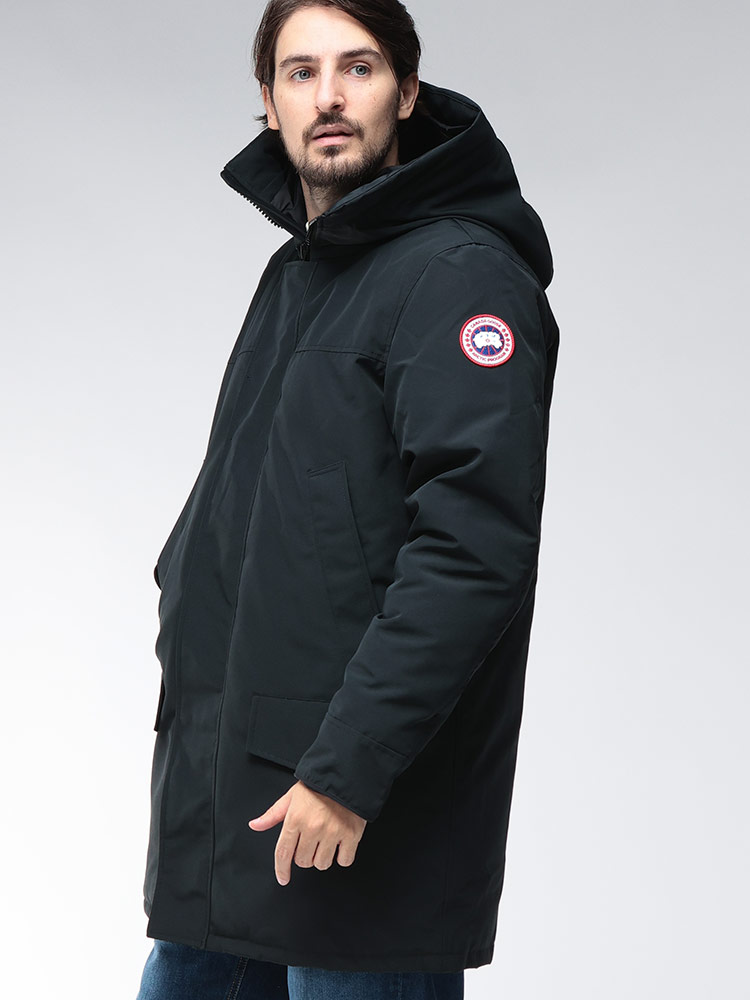 CANADA GOOSE (カナダグース) ロゴ 収納フード フルジップ ダウン