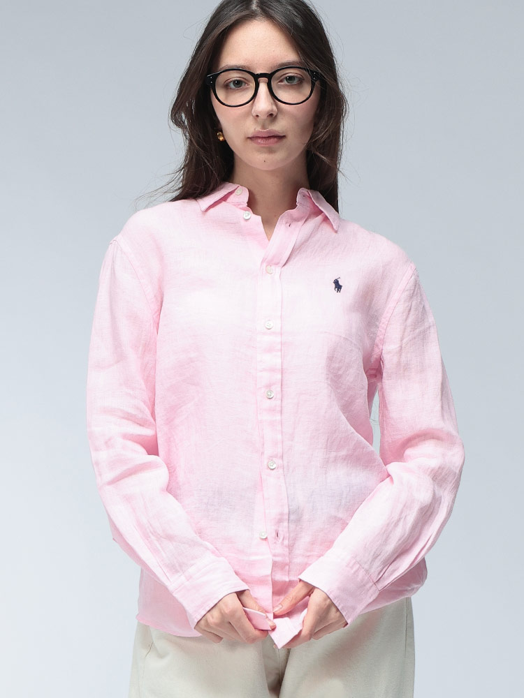 POLO RALPH LAUREN (ポロラルフローレン) ロゴ 麻100％ ワンポイント