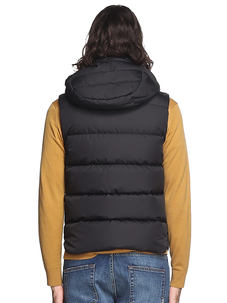 MOORER (ムーレー) フード着脱 フルジップ ダウンベスト FIREWK